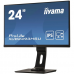 Монитор жидкокристаллический Iiyama Монитор LCD 24'' [16:9] 1920х1080(FHD) IPS, nonGLARE, 250cd/m2, H178°/V178°, 1000:1, 80M:1, 16,7 миллионов цветов, 4ms, VGA, HDMI, DP, USB-Hub, Height adj, Pivot, Tilt, Swivel, Speakers, Audio out, 3Y, Black