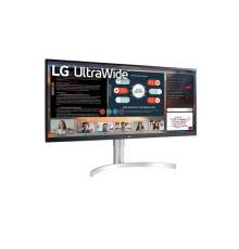 Монитор жидкокристаллический LG Монитор LCD 34'' [21:9] 2560х1080(UW-UXGA) IPS, nonGLARE, 400cd/m2, H178°/V178°, 1000:1, 16.7M, 5ms, 2xHDMI, DP, Height adj, Tilt, Speakers, Audio out, 2Y, White                                                         