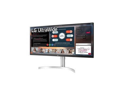 Монитор жидкокристаллический LG Монитор LCD 34'' [21:9] 2560х1080(UW-UXGA) IPS, nonGLARE, 400cd/m2, H178°/V178°, 1000:1, 16.7M, 5ms, 2xHDMI, DP, Height adj, Tilt, Speakers, Audio out, 2Y, White