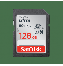 Флеш-накопитель Sandisk Карта памяти SanDisk Ultra 128GB SDXC  Memory Card 100MB/s, Class 10 UHS-I                                                                                                                                                        