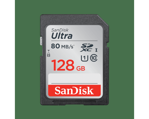 Флеш-накопитель Sandisk Карта памяти SanDisk Ultra 128GB SDXC  Memory Card 100MB/s, Class 10 UHS-I
