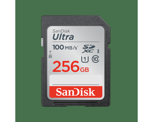 Флеш-накопитель Sandisk Карта памяти SanDisk Ultra 256GB SDXC  Memory Card 100MB/s, Class 10 UHS-I