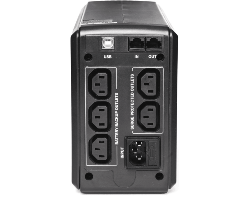 Источник бесперебойного питания Powercom SMART KING PRO+, Интерактивная, 700 ВА / 550 Вт, Tower, IEC, USB, USB