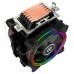 Кулер для процессора H120D Universal, Socket 775, 115x/1200, 1356, 1366, 2011, 2011-3, AM2, AM2+, AM3, AM3+, AM4, FM1, FM2, FM2+,TDP 200W, Heat Pipe:O6mm6pcs, 800~2000RPM, 11.6-35.3dB(A), RGB, RTL