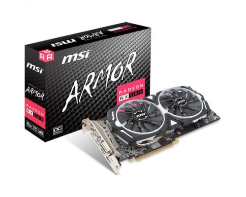 Видеокарта RX 580 ARMOR 8G OC, PCI-Ex16 3.0, 8GB, GDDR5, 256bit, DisplayPort x 2 / HDMI x 2 / DL-DVI-D RTL