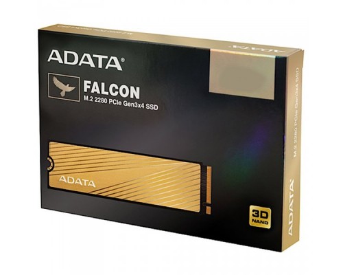 Накопитель SSD. M.2 2280 256GB ADATA FALCON Client SSD AFALCON-256G-C PCIe Gen3x4 with NVMe, 3000/900, IOPS 100/130K, MTBF 1.8M, 3D TLC, 150TBW, 0.321DWPD, RTL  (777764)