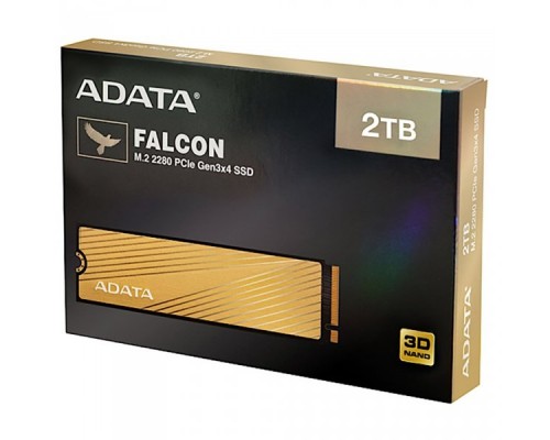 Накопитель SSD. M.2 2280 2TB ADATA FALCON Client SSD AFALCON-2T-C PCIe Gen3x4 with NVMe, 3000/1400, IOPS 180/180K, MTBF 1.8M, 3D TLC, 1200TBW, 0.329DWPD, RTL (776040)