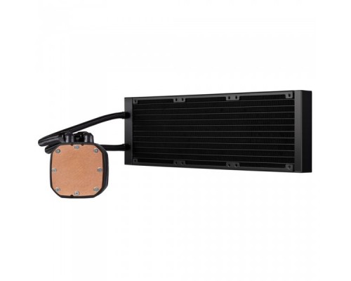 Система охлаждения, жидкостная, iCUE H150i RGB PRO XT [CW-9060045-WW] with a 360mm radiator, three CORSAIR ML120 PWM fans, and 16 RGB LEDs. RTL
