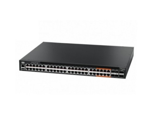 Коммутатор 4610-54P-O-AC-Fv1 Edge-corE 48-Port GE RJ45 port w/ POE+, incl. 8 ports UPOE, 4x10G SFP+, 2 port QSFP+ by DAC or 20G QSFP+ Transceiver, Broadcom Helix 4, Dual-core ARM Cortex A9 1GHz, dual 110-230VAC 920W hot-swappable PSUs, one fixed syst