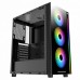 Корпус компьютерный Poseidon  EN42272 ATX, USB3.0x2, USB2.0x2, Front & LeftTempered Glass, Front Rainbow LED Stripe, CY120Fansx4 (Fx3 & Rx1)