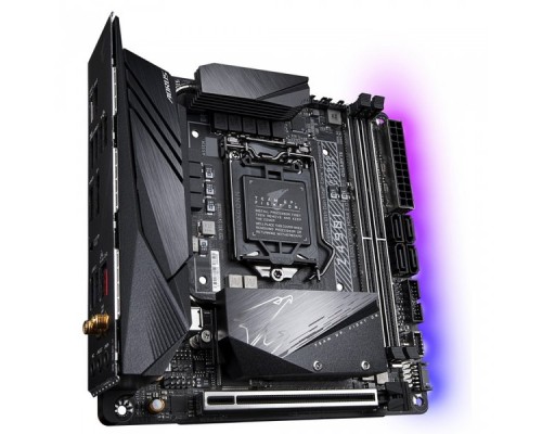 Материнская плата GIGABYTE Z490I AORUS ULTRA, Socket 1200, Intel®490, 2xDDR4-2933, HDMI+DP, 1xPCI-Ex16, 4xSATA3(RAID 0/1/5/10), 2xM.2, 8 Ch Audio, 2,5GLan, Wi-Fi 802.11, (2+4)xUSB2.0, (5+2)xUSB3.2, (1+1)xUSB 3.2 Type-C™, Mini-ITX, RTL