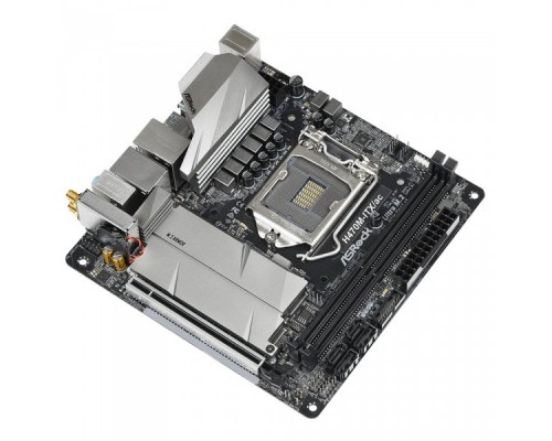 Материнская плата Asrock H470M-ITX/AC, Socket 1151, Intel®H470, 2xDDR4-2933, HDMI+DP, 1xPCI-Ex16, 4xSATA3 (RAID 0/1/5/10), 2xM.2, 8 Ch Audio, 1xGLan, 1x2,5GLan, WiFi, (2+2)xUSB2.0, (5+2)xUSB3.2, (1+0)xUSB3.2 Type-C™, 1xPS/2, Mini-ITX, RTL,