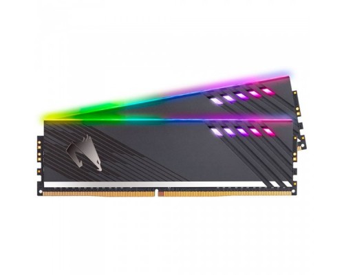 Модуль памяти 16GB Gigabyte DDR4 3200 DIMM Aorus RGB Gray Gaming Memory GP-ARS16G32 2 pack Non-ECC, CL16, 1.35V, Kit (2x8GB), RTL  (808686)