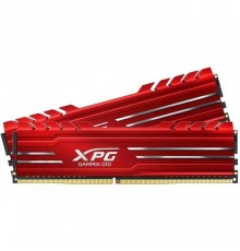 Модуль памяти 16GB ADATA DDR4 3200 DIMM GAMMIX D10 Red Gaming Memory AX4U320038G16A-DR10 Non-ECC, CL16, 1.35V, 1024x8, Kit (2x8GB), RTL  (774787)                                                                                                         