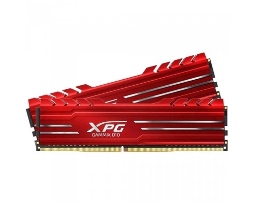 Модуль памяти 16GB ADATA DDR4 3200 DIMM GAMMIX D10 Red Gaming Memory AX4U320038G16A-DR10 Non-ECC, CL16, 1.35V, 1024x8, Kit (2x8GB), RTL  (774787)