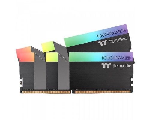 Модуль памяти 16GB Thermaltake DDR4 4600 DIMM TOUGHRAM RGB Black Gaming Memory R009D408GX2-4600C19A Non-ECC, CL19, 1.5V, Heat Shield, XMP 2.0, Kit (2x8GB), RTL (525770)