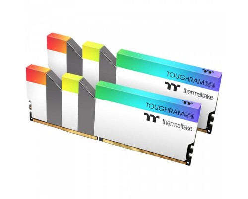 Модуль памяти 16GB Thermaltake DDR4 4600 DIMM TOUGHRAM RGB White Gaming Memory R022D408GX2-4600C19A Non-ECC, CL19, 1.5V, Heat Shield, XMP 2.0, Kit (2x8GB), RTL (525787)