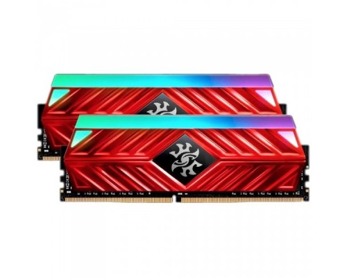 Модуль памяти 16GB ADATA DDR4 2666 DIMM XPG SPECTRIX D41 RGB Red Gaming Memory AX4U266638G16-DR41 Non-ECC, CL16, 1.35V, 1024x8, Kit (2x8GB), RTL (466938)