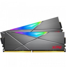 Модуль памяти 32GB ADATA DDR4 3200 DIMM XPG SPECTRIX D50 RGB Grey Gaming Memory AX4U3200716G16A-DT50 Non-ECC, CL16, 1.35V, 2048x8, Kit (2x16GB), RTL  (778198)                                                                                            