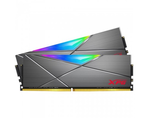 Модуль памяти 32GB ADATA DDR4 3200 DIMM XPG SPECTRIX D50 RGB Grey Gaming Memory AX4U3200716G16A-DT50 Non-ECC, CL16, 1.35V, 2048x8, Kit (2x16GB), RTL  (778198)