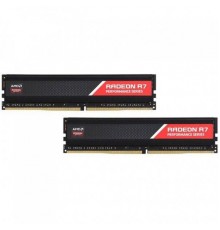 Модуль памяти 16GB AMD Radeon™ DDR4 2400 DIMM R7 Performance Series Black Gaming Memory R7S416G2400U2K Non-ECC, CL16, 1.2V, Heat Shield, Kit (2x8GB), RTL                                                                                                 