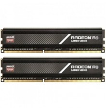 Модуль памяти 16GB AMD Radeon™ DDR4 3200 DIMM R9 Gamers Series Black Gaming Memory R9S416G3206U2K Non-ECC, CL16,  1.35V, Heat Shield, Kit (2x8GB), RTL                                                                                                    