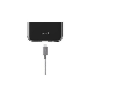 Кабель Moshi Integra USB-C to USB-A. Покрытие кабеля сделано из кевлара.
