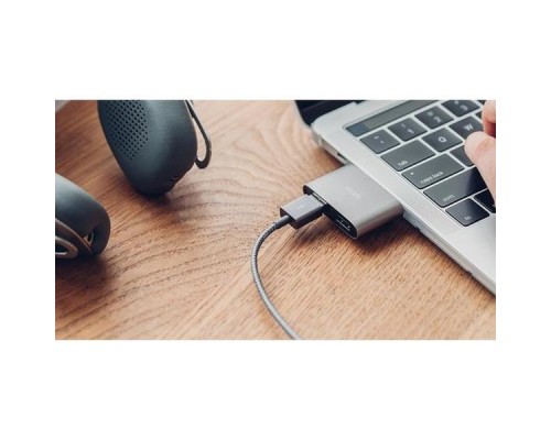 Адаптер-переходник Moshi USB-C to Dual USB-A Adapter - Titanium Gray