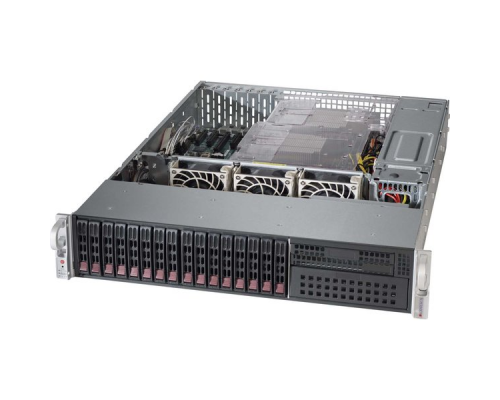 Корпус компьютерный Supermicro Black 2U SC213 Chassis w/ SAS3 BPN, Redundant 1200W PWS