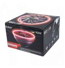 Вентилятор PCCooler E126MR  S775/115X/AM2/2+/AM3/3+/AM4/FM1/FM2/2+ (TDP 92W, вент-р 120мм с PWM, Red LED FAN, 1000-1800RPM, 26.5dBa) Retail Color Box  (1337)                                                                                             