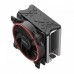 Вентилятор PCCooler GI-X5R  S775/115X/AM2/AM3/AM4 (TDP 160W, вент-р 120мм с PWM, Red LED FAN, 5 тепловых трубок 6мм, 1000-1800RPM, 26.5dBa)  (0729)