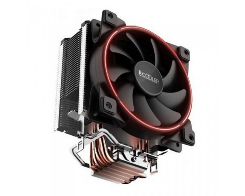 Вентилятор PCCooler GI-X5R  S775/115X/AM2/AM3/AM4 (TDP 160W, вент-р 120мм с PWM, Red LED FAN, 5 тепловых трубок 6мм, 1000-1800RPM, 26.5dBa)  (0729)