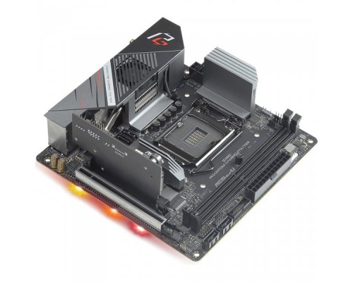 Материнская плата Z490 PHANTOM GAMING-ITX/TB3, Socket 1151, Intel®Z490, 2xDDR4-2933, HDMI+DP, 1xPCI-Ex16, 4xSATA3 (RAID 0/1/5/10), 2xM.2, 8 Ch Audio, 1x2,5GLan, WiFi, (2+2)xUSB2.0, (5+2)xUSB3.2, (1+0)xUSB3.2 Type-C™, 1xPS/2, Mini-ITX, RTL,