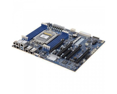 Материнская плата Motherboard Gigabyte MZ01-CE0 E-ATX  AMD EPYC; 8 x DIMMs; 2x 10Gb/s BASE-T LAN ports (Intel® X550-AT2); 4 x SlimSAS (for 16 x SATA 6Gb/s) ports; Ultra-Fast M.2 with PCIe Gen3 x4 interface; Up to 5x PCIe Gen3 exp. slots; Aspeed® AST2