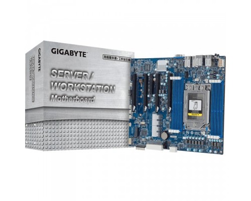 Материнская плата Motherboard Gigabyte MZ01-CE0 E-ATX  AMD EPYC; 8 x DIMMs; 2x 10Gb/s BASE-T LAN ports (Intel® X550-AT2); 4 x SlimSAS (for 16 x SATA 6Gb/s) ports; Ultra-Fast M.2 with PCIe Gen3 x4 interface; Up to 5x PCIe Gen3 exp. slots; Aspeed® AST2