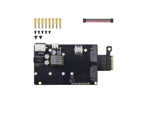 Плата расшиения M2X Extension Board  M2X Extension Board for VIM3 & Edge-V, PoE Ethernet/NVMe SSD/4G LTE