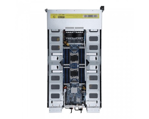 Сервер без блока питания G250-G52(w/o PSU) 2U HPC Server - 8 x GPGPU Card Slots 2x E5-2600v4, 24 x RDIMM ECC DDR4 slots, 2 x GbE LAN ports (Intel® I350-AM2), 8 x 2.5