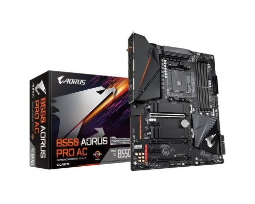 Материнская плата AMD B550 SAM4 ATX B550 AORUS PRO AC GIGABYTE