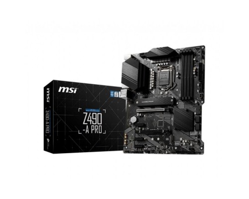 Материнская плата MSI Intel Z490 Express LGA1200 ATX Memory DDR4 Z490-APRO