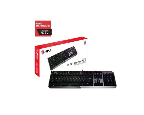 Клавиатура GAMING BLACK RU VIGOR GK50 LOW PROFILE MSI