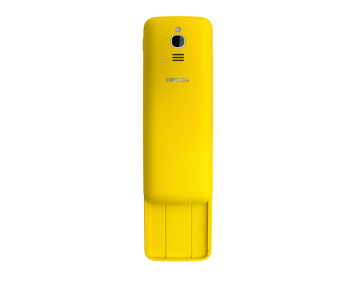 Телефон сотовый Nokia 8110 DS TA-1048 Yellow, 2.4'' 320x240, 1.1GHz, 2 Core, 512MB RAM, 4GB, 2Mpix, 2 Sim, 2G, 3G, LTE, BT, Wi-Fi, GPS, Micro-USB, 1500mAh, Smart Feature OS KaiOS, 117g, 133.45 x 49.3 x 14.9, IP52