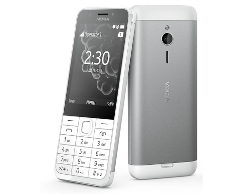 Телефон сотовый Nokia 230 DS RM-1172 Silver