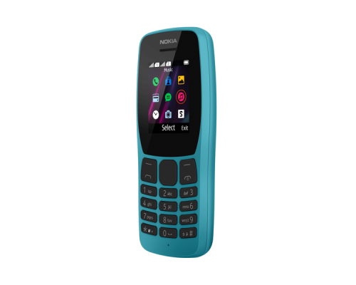 Телефон сотовый Nokia 110 DS TA-1192 Blue, 1.77'' 160x120, 4MB RAM, 4MB, up to 32GB flash, 0,3Mpix, 2 Sim, Micro-USB, 800mAh, S30+, 115,15 ммx49,85 ммx14,3 мм, Процессор SPRD 6531E