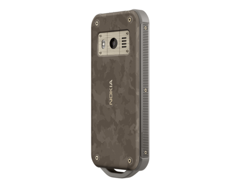 Телефон сотовый Nokia 800 DS TA-1186 SAND, 2.4'' 320x240, 512 МБ, 4GB, up to 32GB flash, 2Mpix, 2 Sim, 2G, 3G, LTE, BT v4.1, Wi-Fi, GPS, Micro-USB, 2100mAh, KaiOS, 161g, 145,4 ммx62,1 ммx16,11 мм, Предусмотренная защита от воды и пыли (IP68)