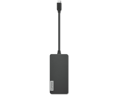 Переходник Lenovo USB-C 7-in-1 Hub - 2xUSB 3.0, 1xUSB 2.0, 1xHDMI 1.4, 1xTF Card Reader, 1xSD Card Reader, 1xUSB-C Charging Port, by pass to charge Notebook, MAX POW 15W(Max load for USB port)