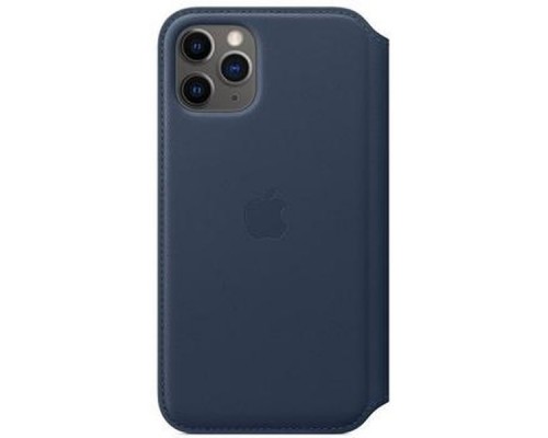 Чехол iPhone 11 Pro Leather Folio - Deep Sea Blue