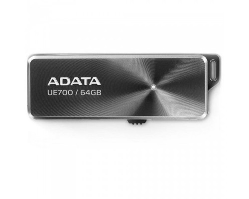 Флеш диск 64GB ADATA UE700Pro USB Flash AUE700PRO-64G-CBK USB 3.2 Gen 1, 200/100, Black, RTL