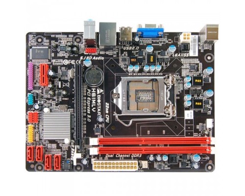 Материнская плата для процессора Intel H61MHV2, Socket 1155, Intel H61, 2xDDR3-1600, D-SUB+HDMI, 1xPCI-Ex16, 1xPCI-Ex1, 4xSATA2, 6 Ch Audio, GLan, (4+4)xUSB2.0, 1xPS/2, mATX, RTL