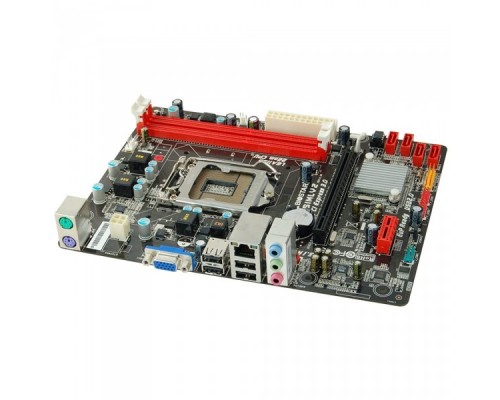 Материнская плата для процессора Intel H61MHV2, Socket 1155, Intel H61, 2xDDR3-1600, D-SUB+HDMI, 1xPCI-Ex16, 1xPCI-Ex1, 4xSATA2, 6 Ch Audio, GLan, (4+4)xUSB2.0, 1xPS/2, mATX, RTL