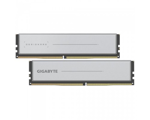 Оперативная память 64GB Gigabyte DDR4 3200 DIMM DESIGNARE Silver Gaming Memory GP-DSG64G32 2 pack Non-ECC, CL16, 1.35V, Kit (2x32GB), (808259) RTL